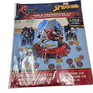 NEW Spiderman Table Decorating Kit Birthday Party 3 Pieces Confetti Multiverse